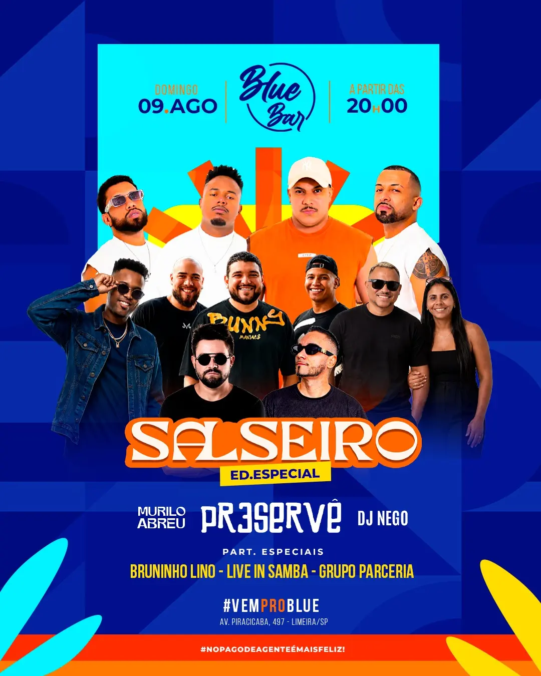 Flyer de Bruninho Lino, DJ Nego Neguin e mais 4 artistas