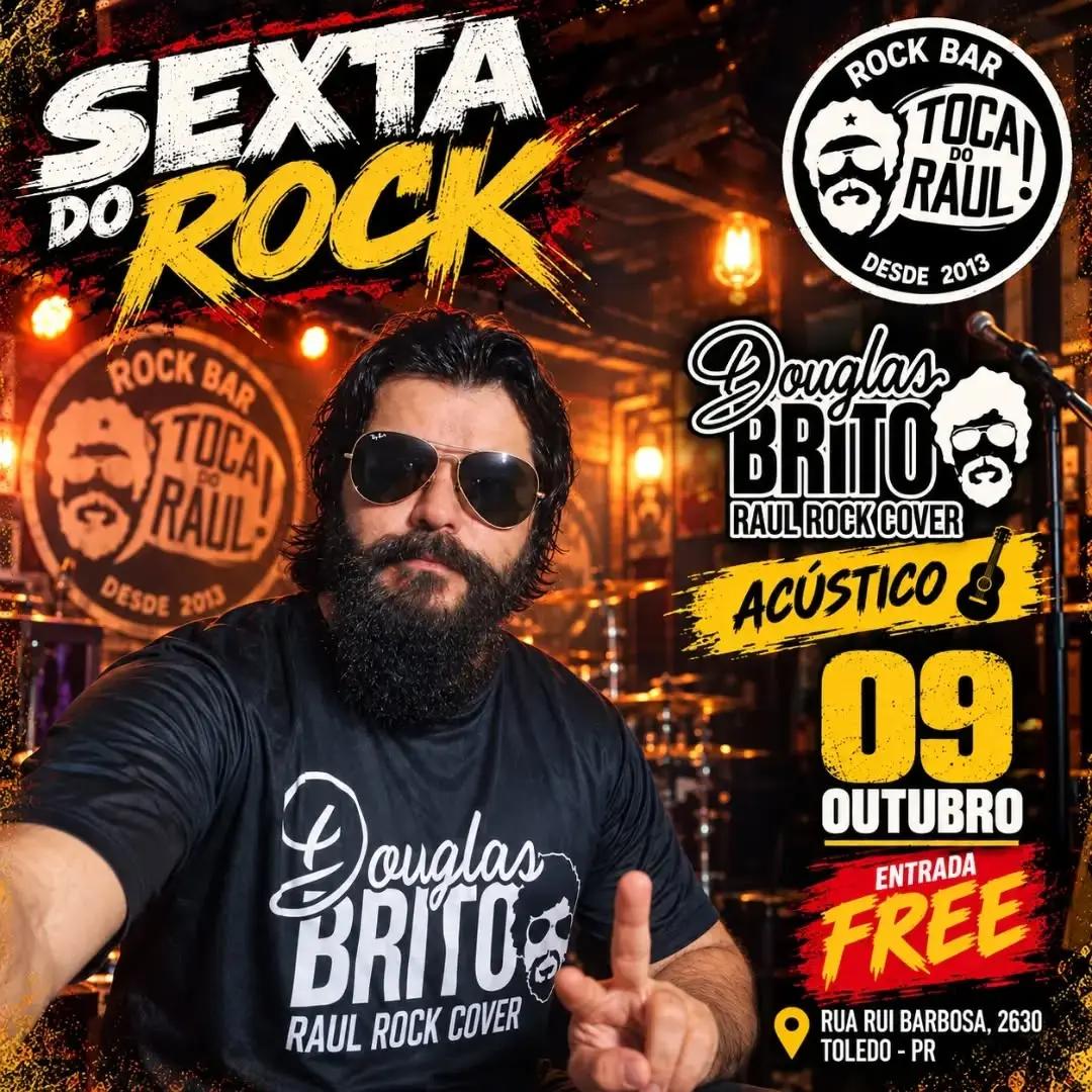 Flyer de Douglas Brito