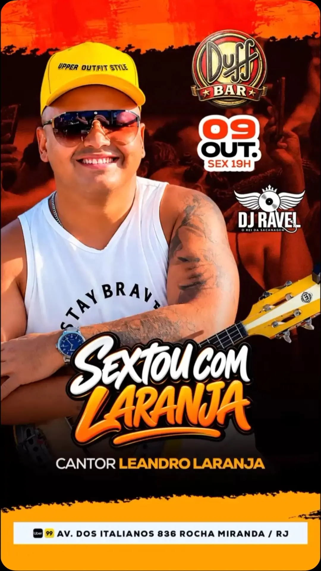 Flyer de Pagode do Laranja e DJ Ravel