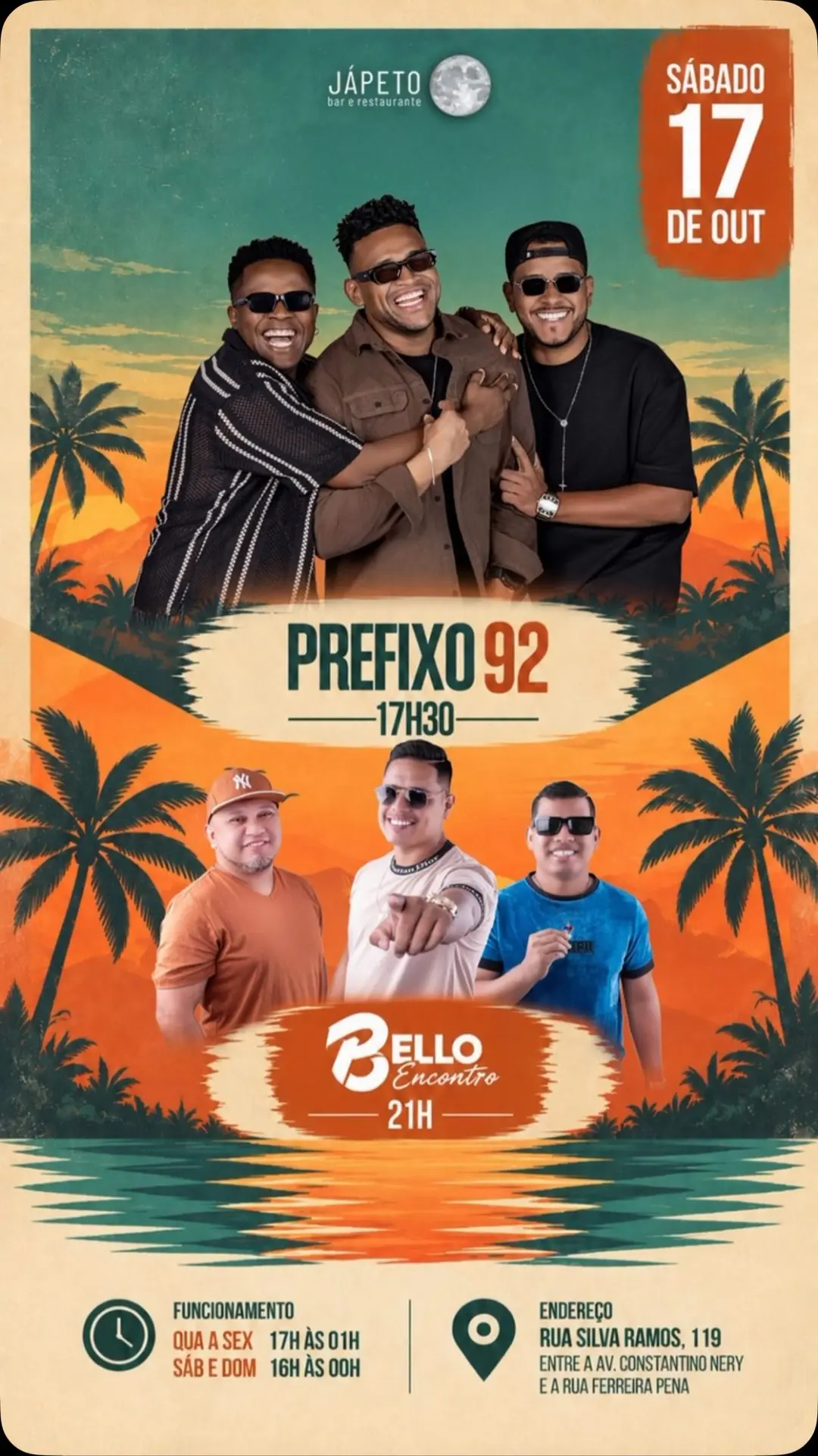 Flyer de Prefixo92 e Bello Encontro