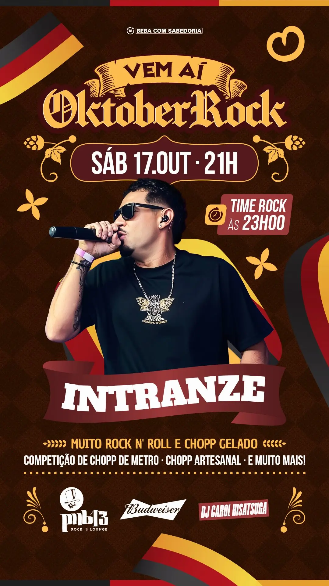 Flyer de Intranze e Time Rock