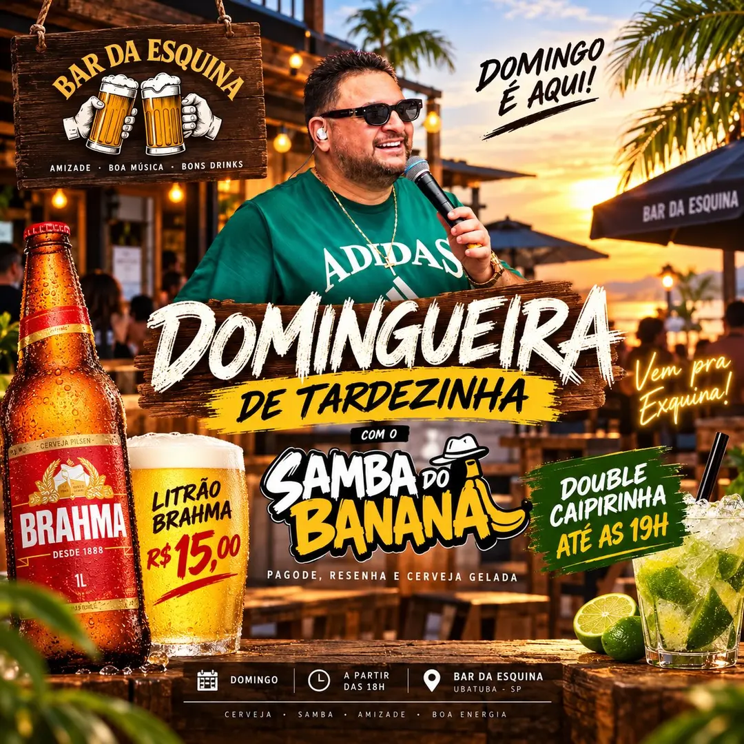 Flyer de Samba do Banana