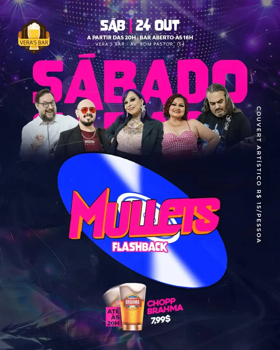 Flyer de Banda Mullets