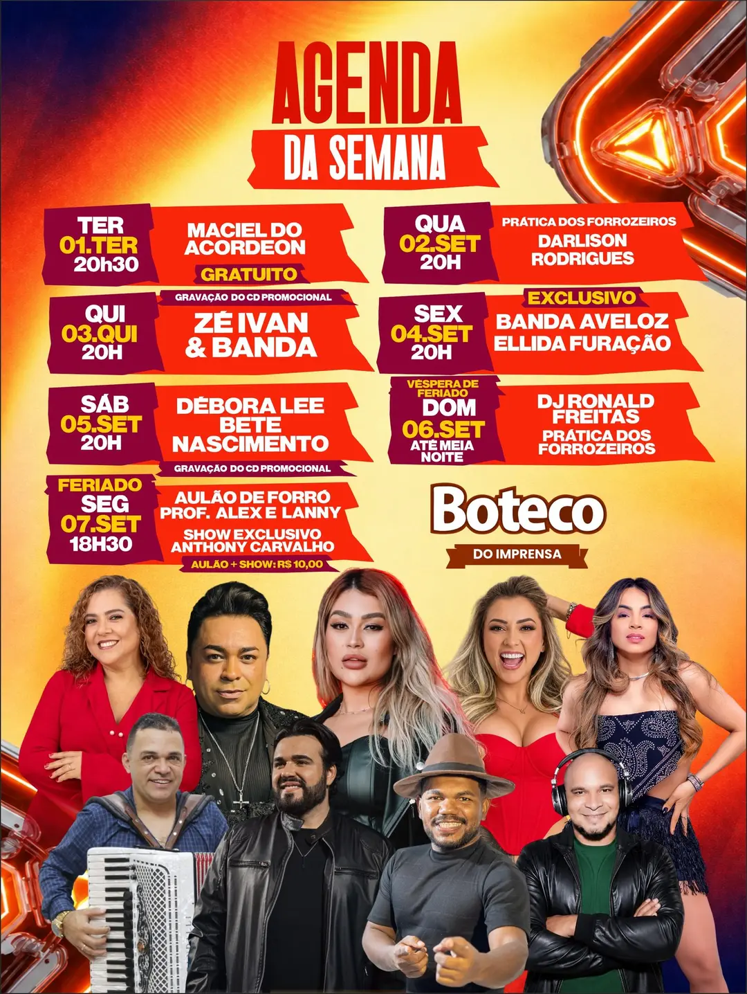 Flyer de Debora Lee e Bete Nascimento