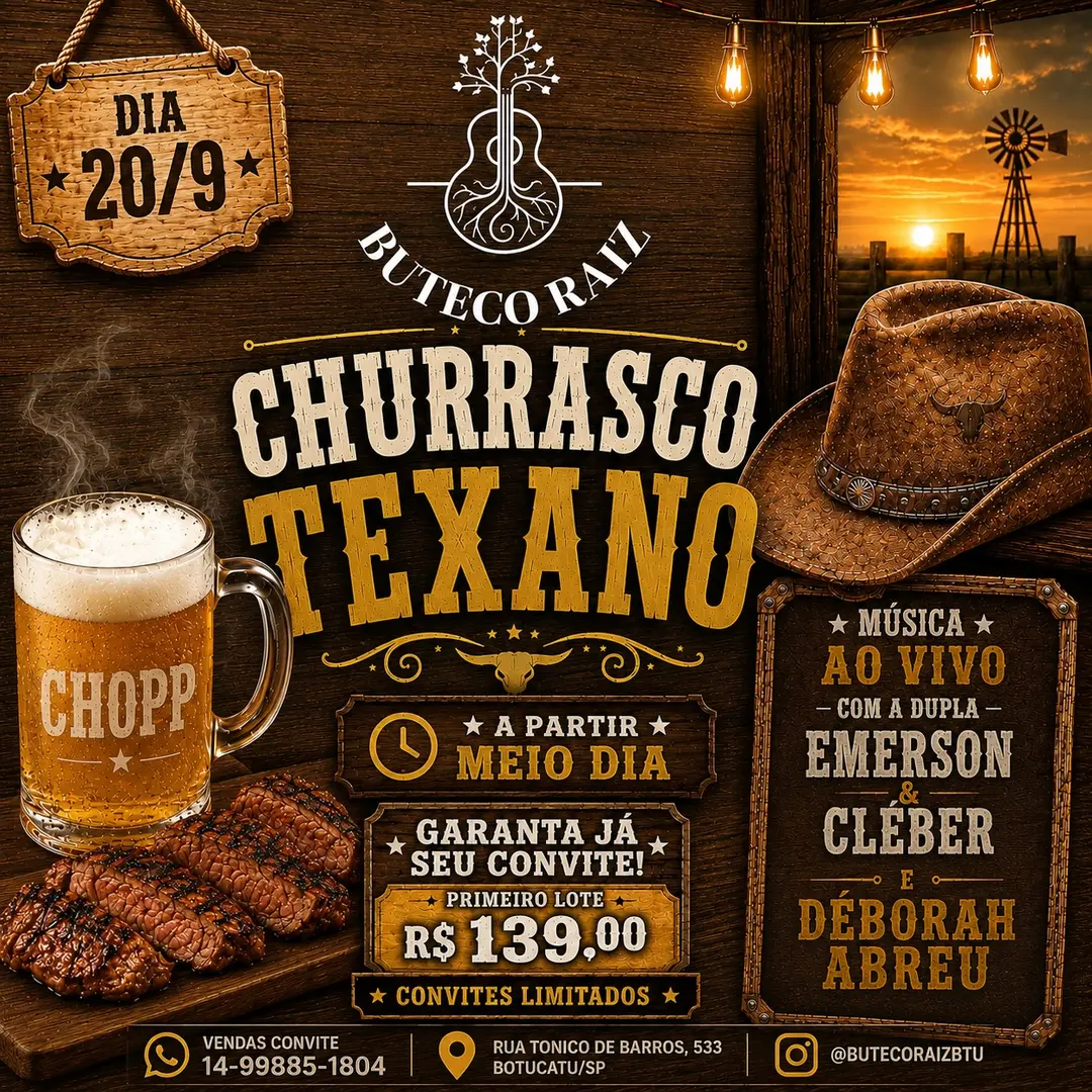 Flyer de Déborah Abreu, Emerson e Kleber e Will Lopes