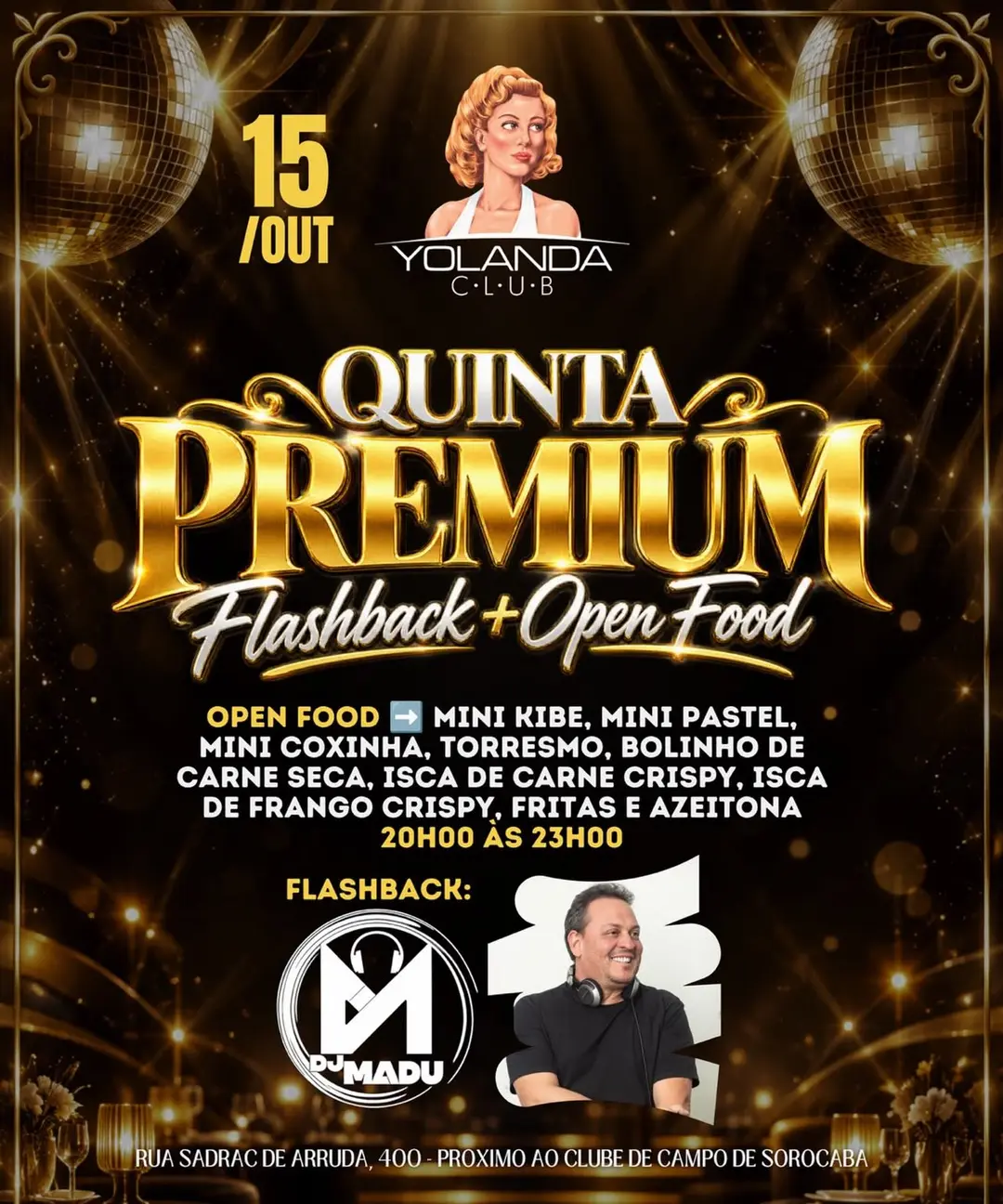 Flyer de DJ Madu