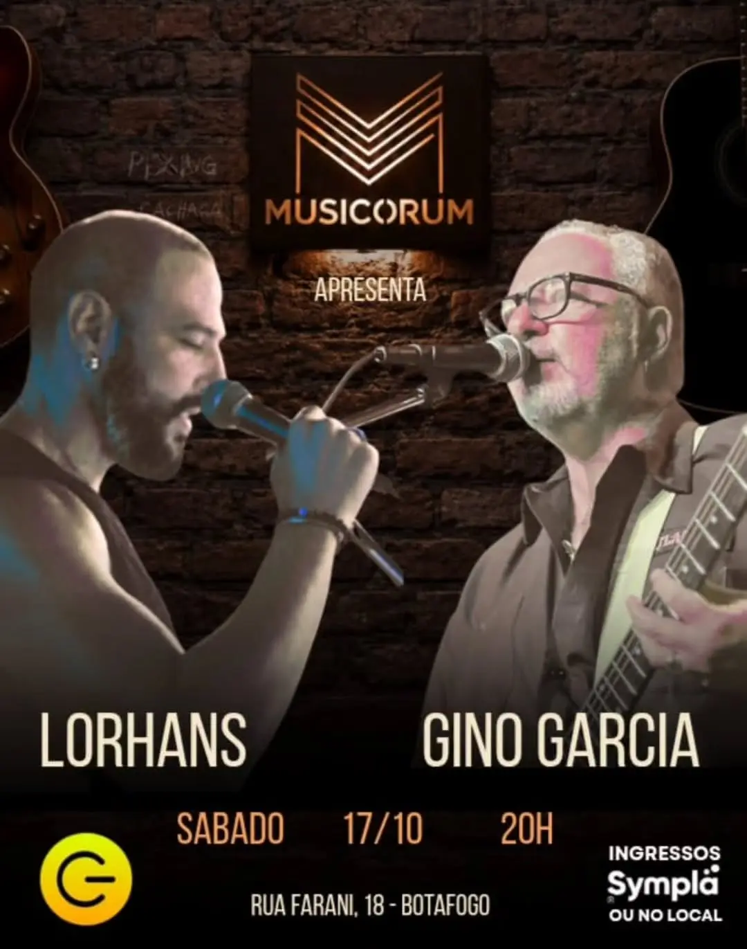 Flyer de Lorhans e Gino Garcia