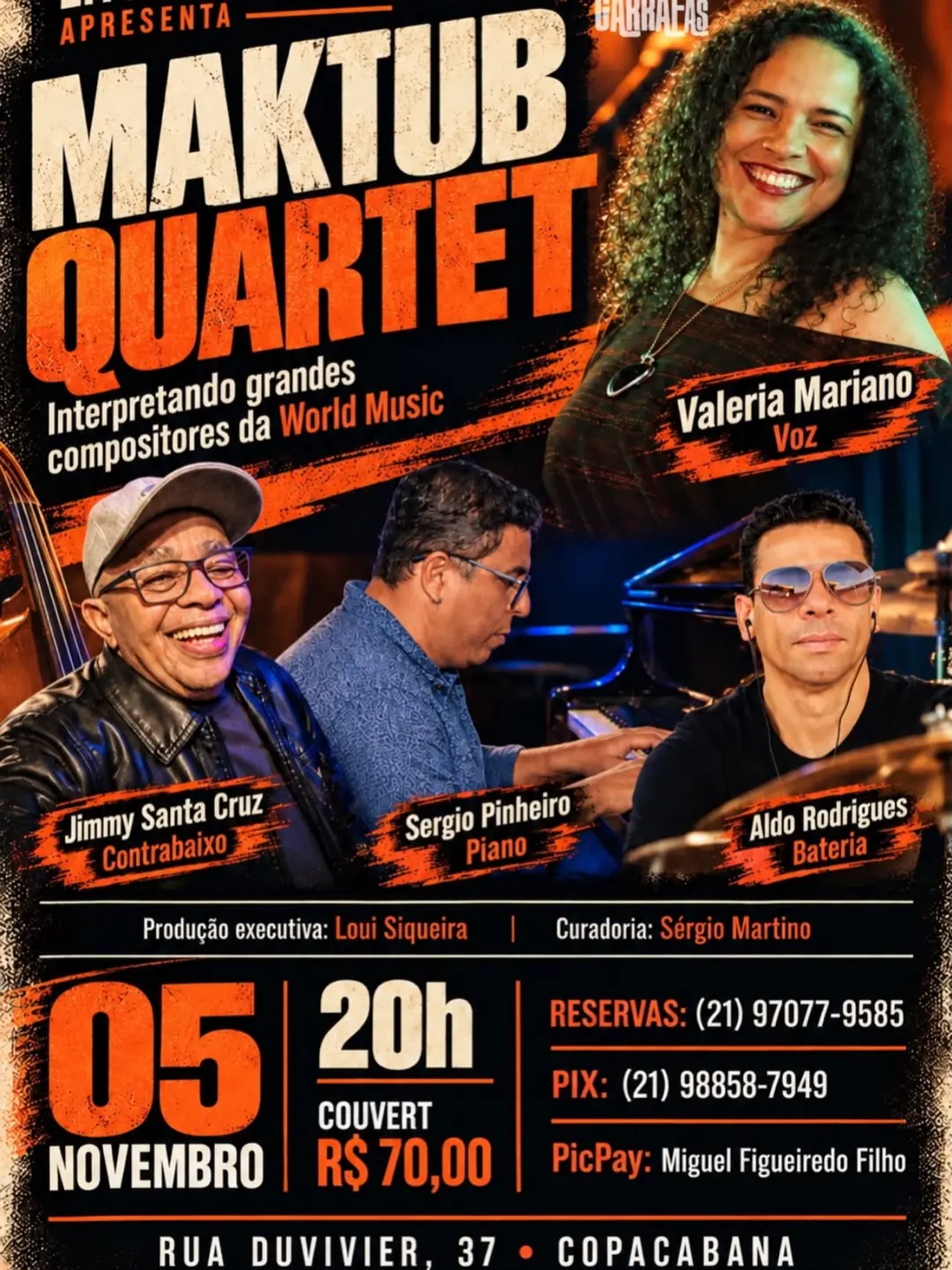 Flyer de Maktub Quartet