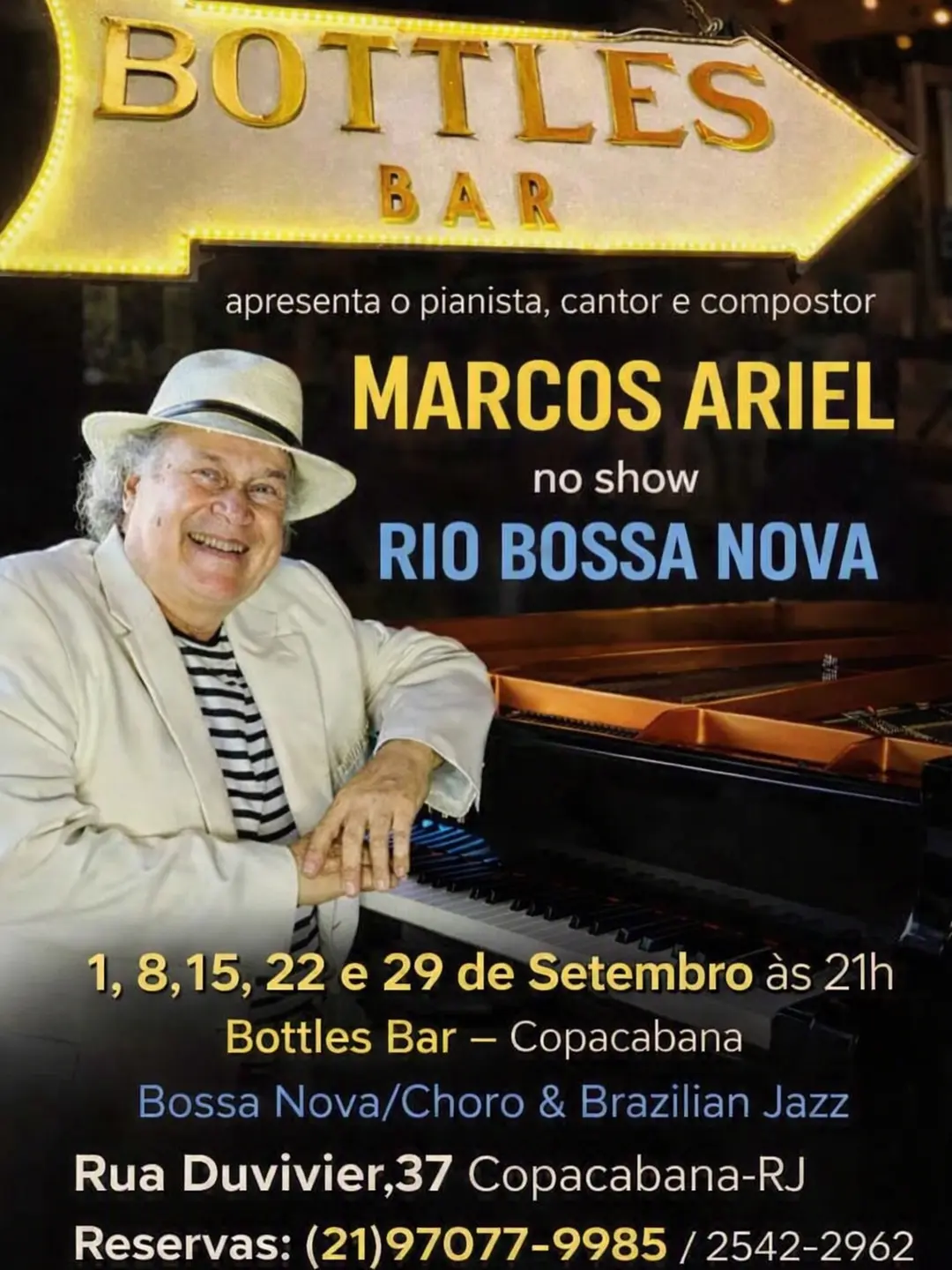 Flyer de Marcos Ariel