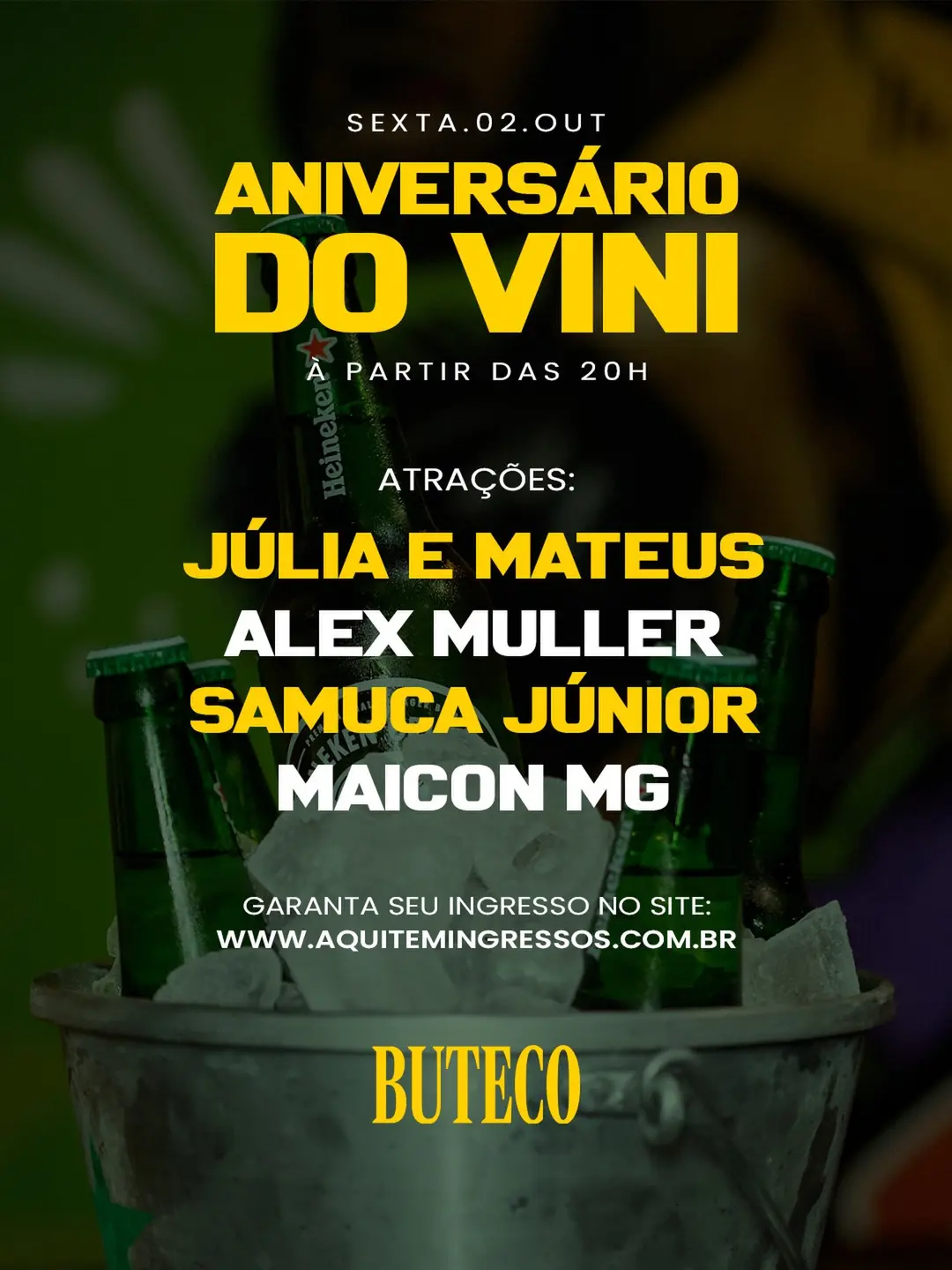 Flyer de Samuca Junior, DJ Maicon MG e mais 2 artistas