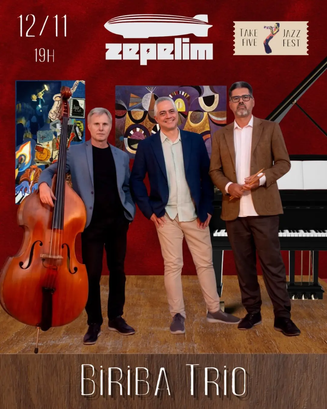 Flyer de Biriba Trio
