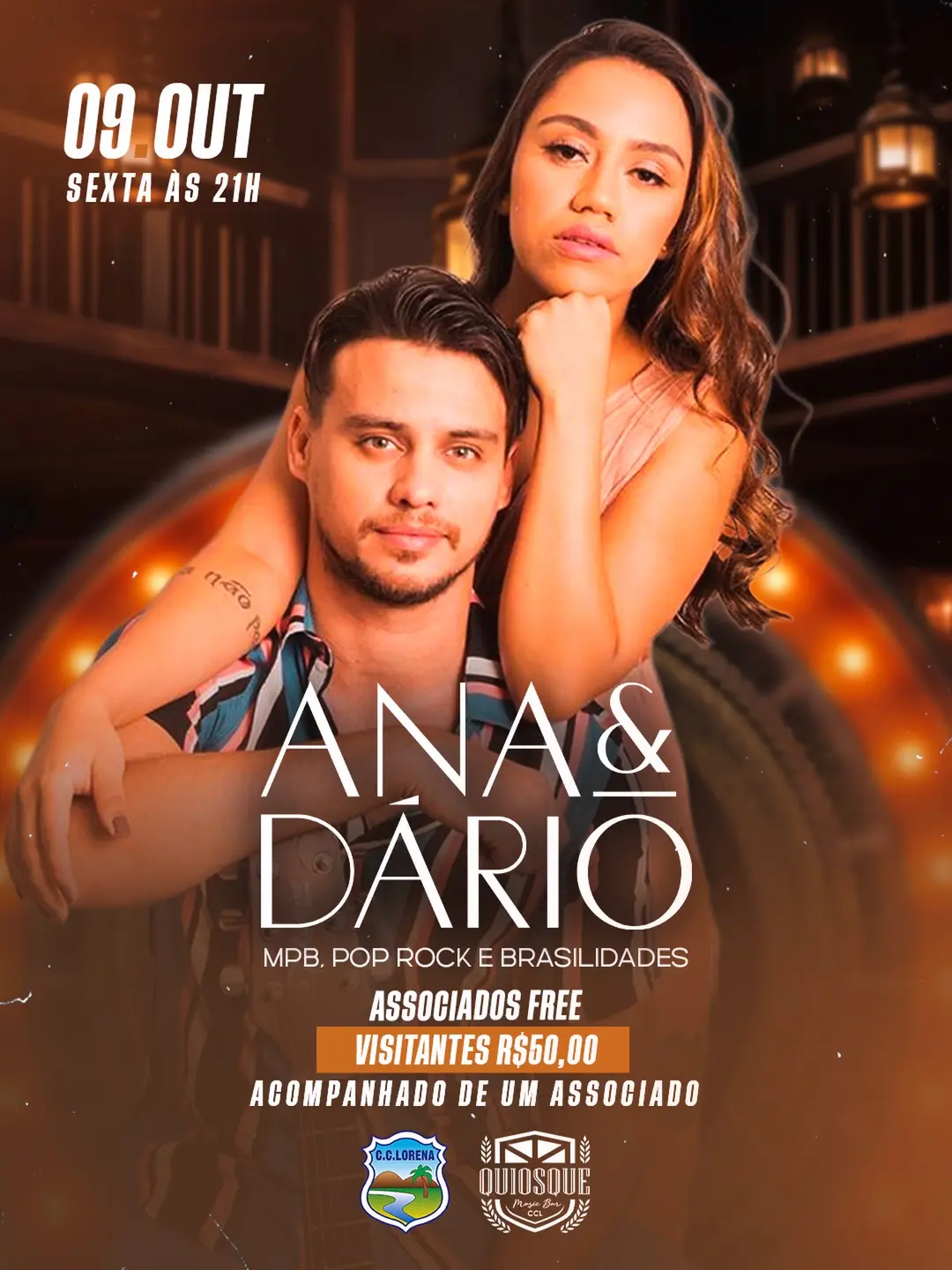 Flyer de Ana & Dário