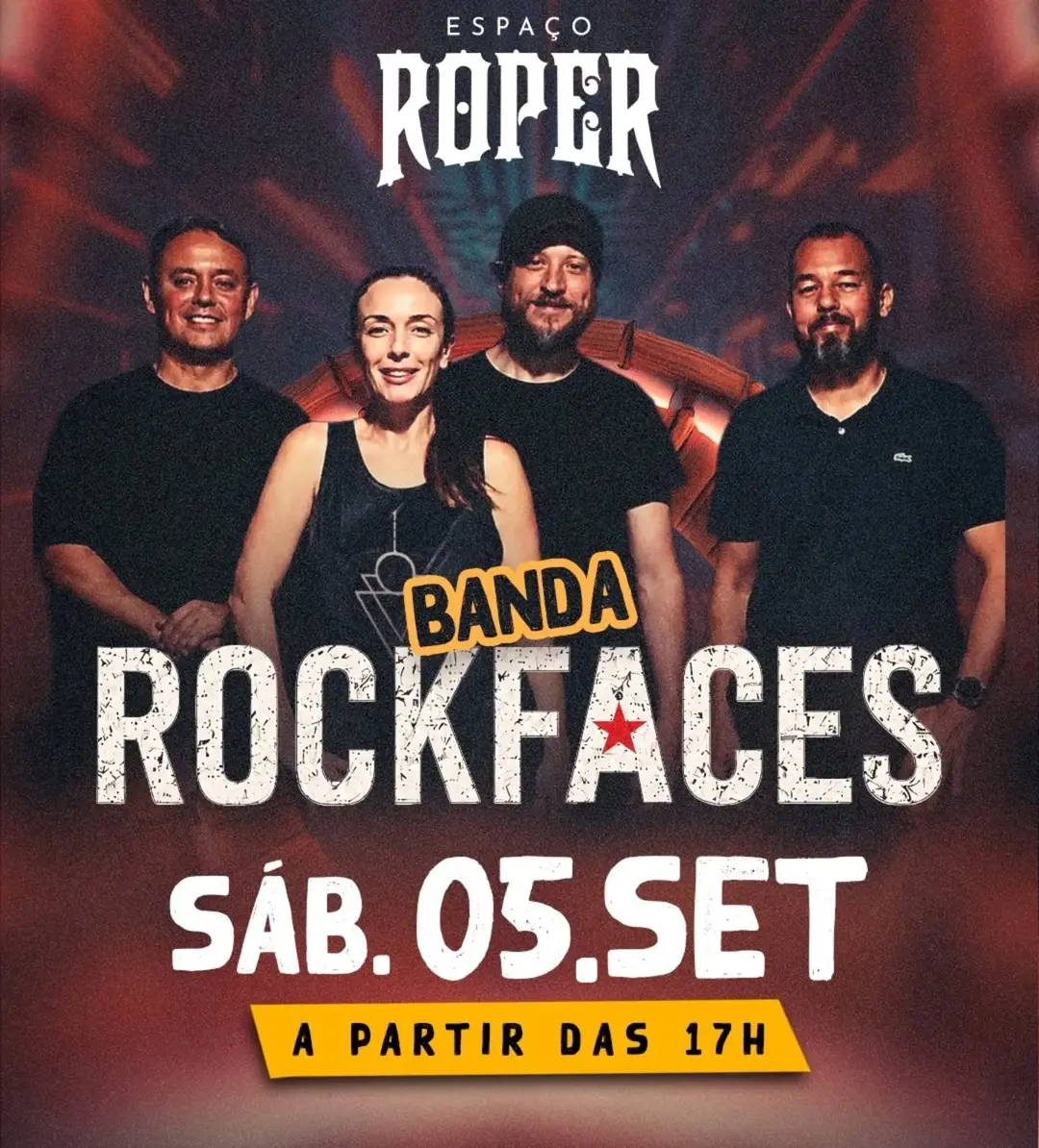 Flyer de Banda Rockfaces