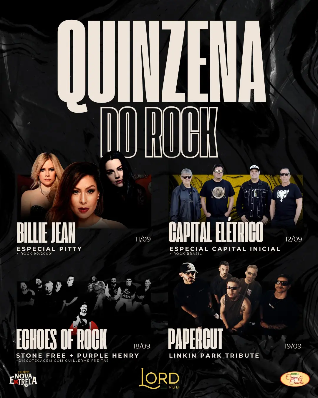 Flyer de Capital Elétrico e mais 2 artistas