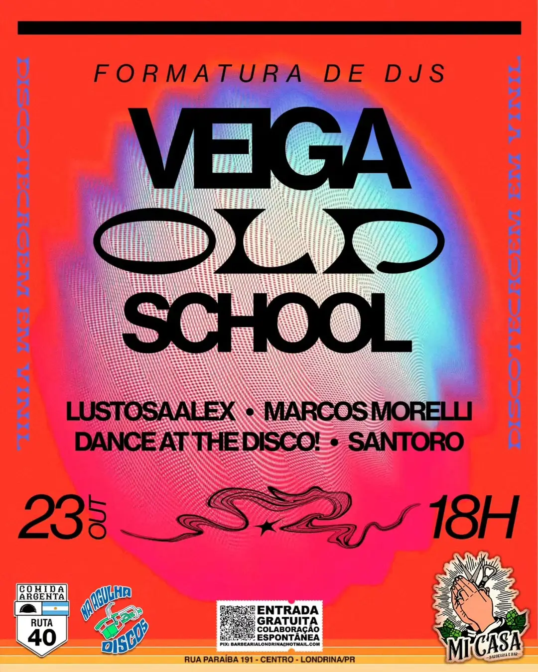 Flyer de Gustavo Veiga, Lustosa Alex e mais 3 artistas