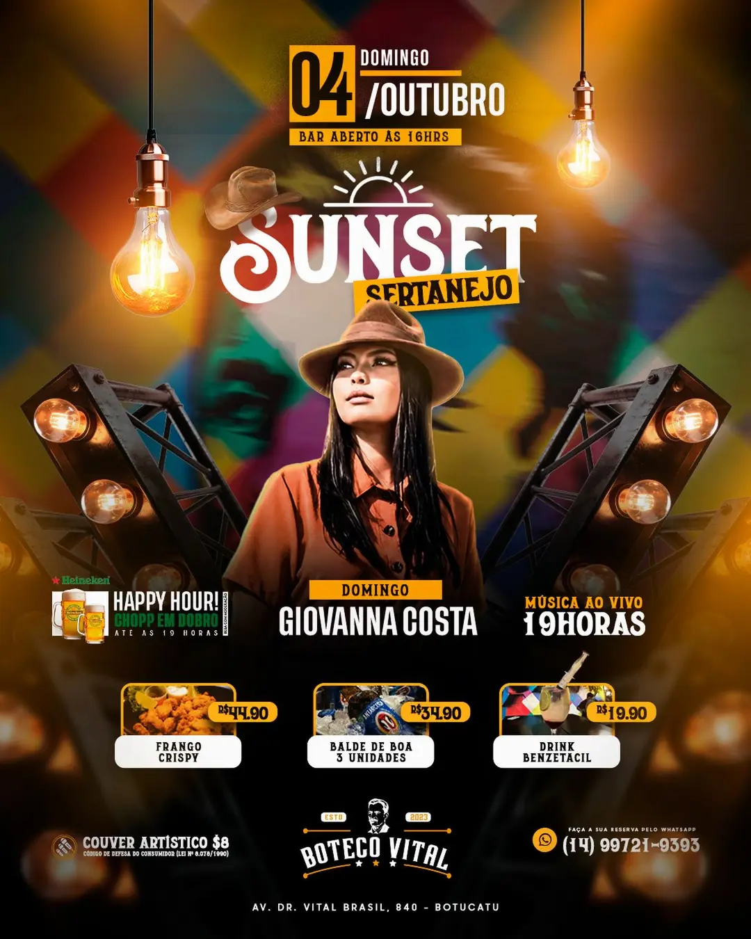 Flyer de Giovanna Costa