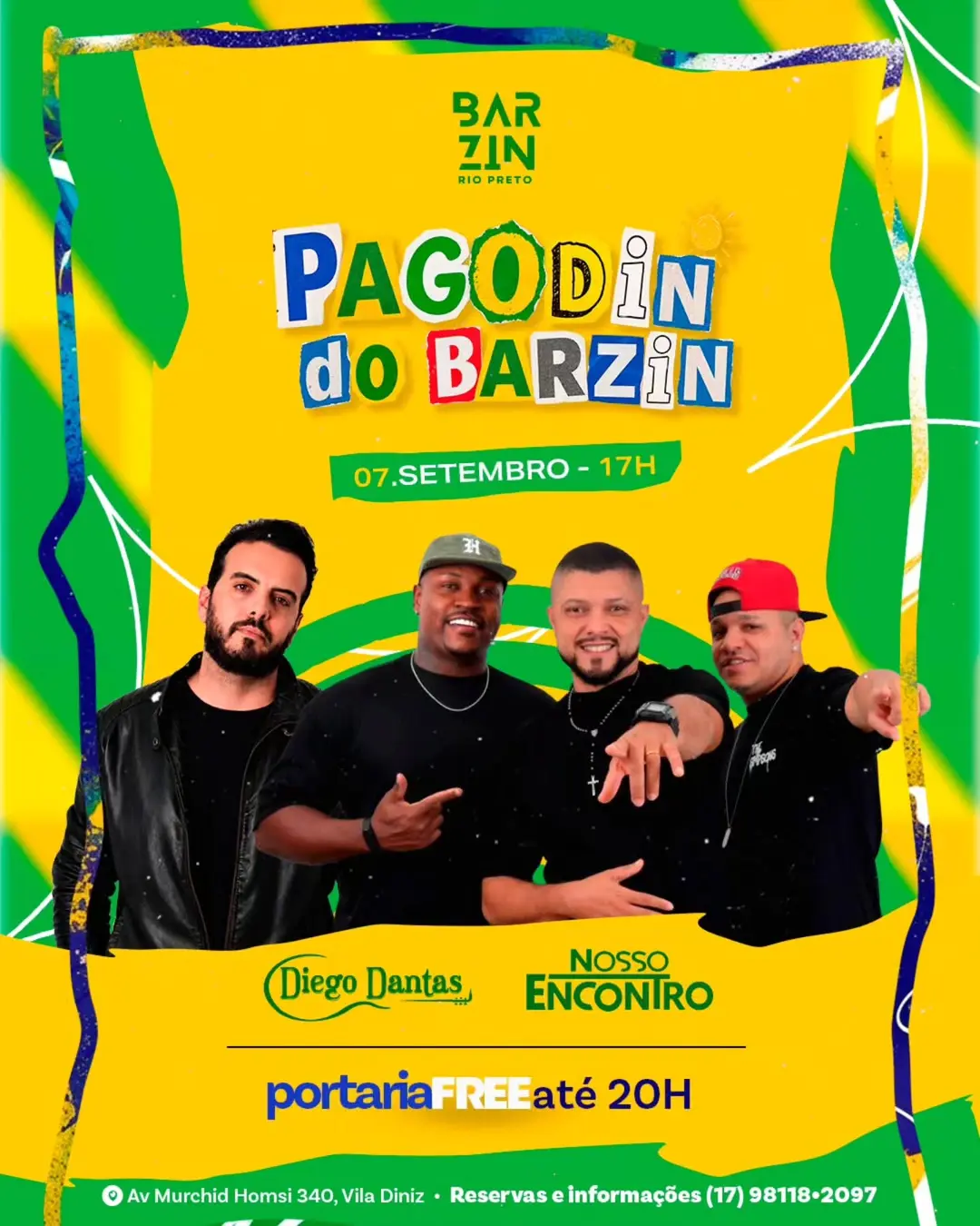 Flyer de Diego Dantas e Grupo Nosso Encontro