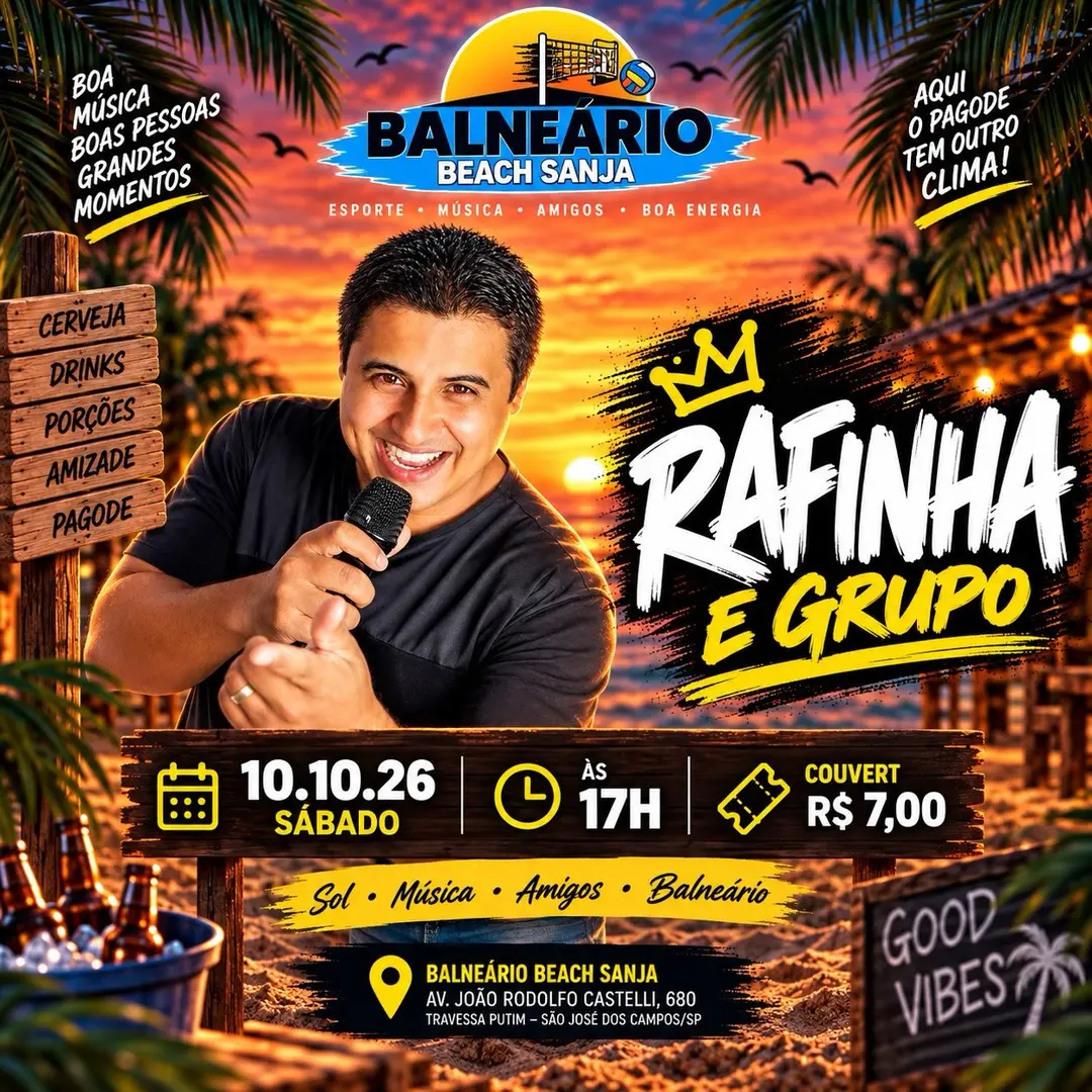 Flyer de Rafinha e Grupo