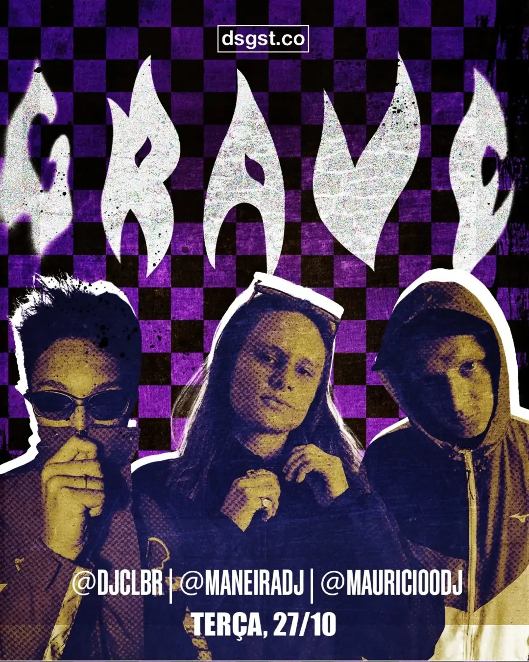 Flyer de Maneira, Maurício O DJ e DJ CL