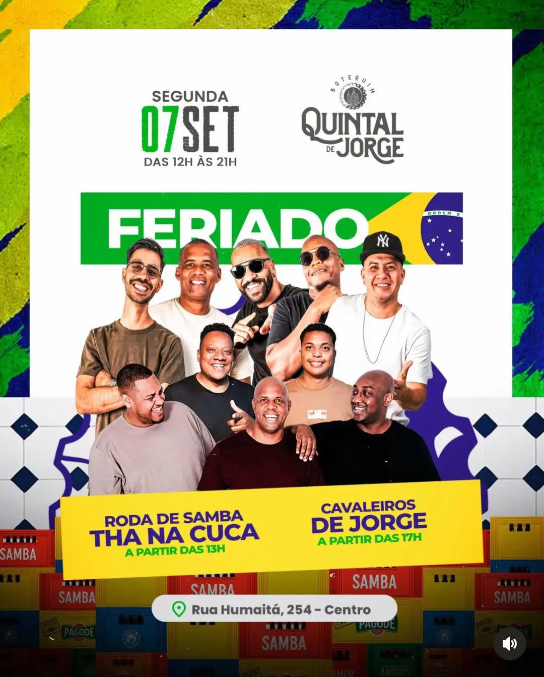 Flyer de Tha na Cuca e Cavaleiros de Jorge