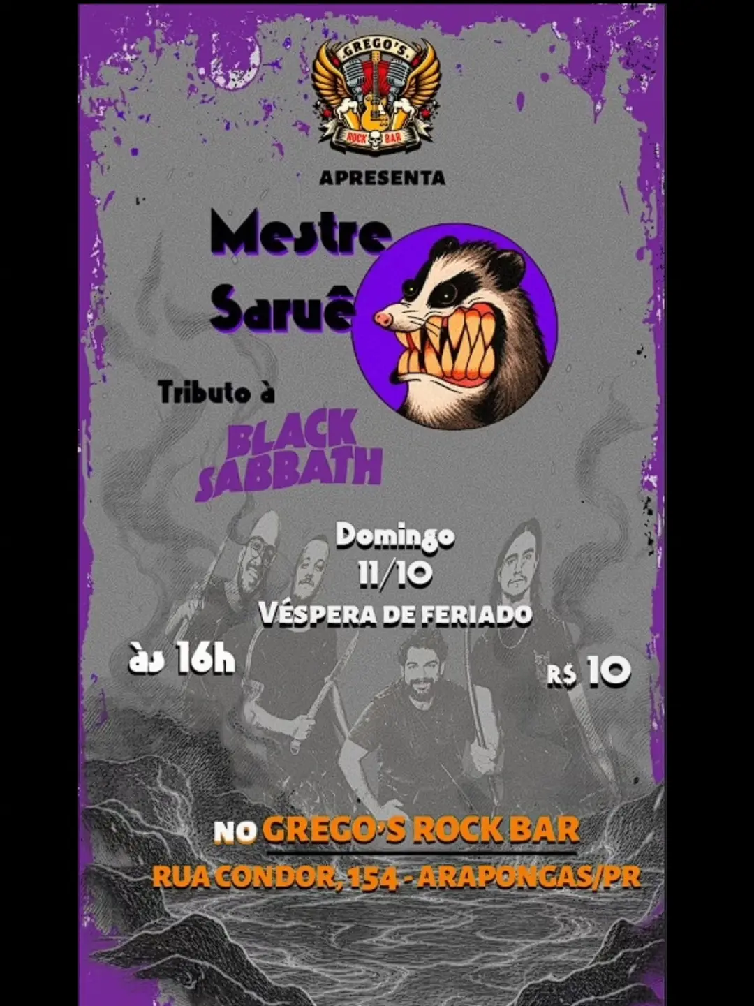 Flyer de Mestre Saruê