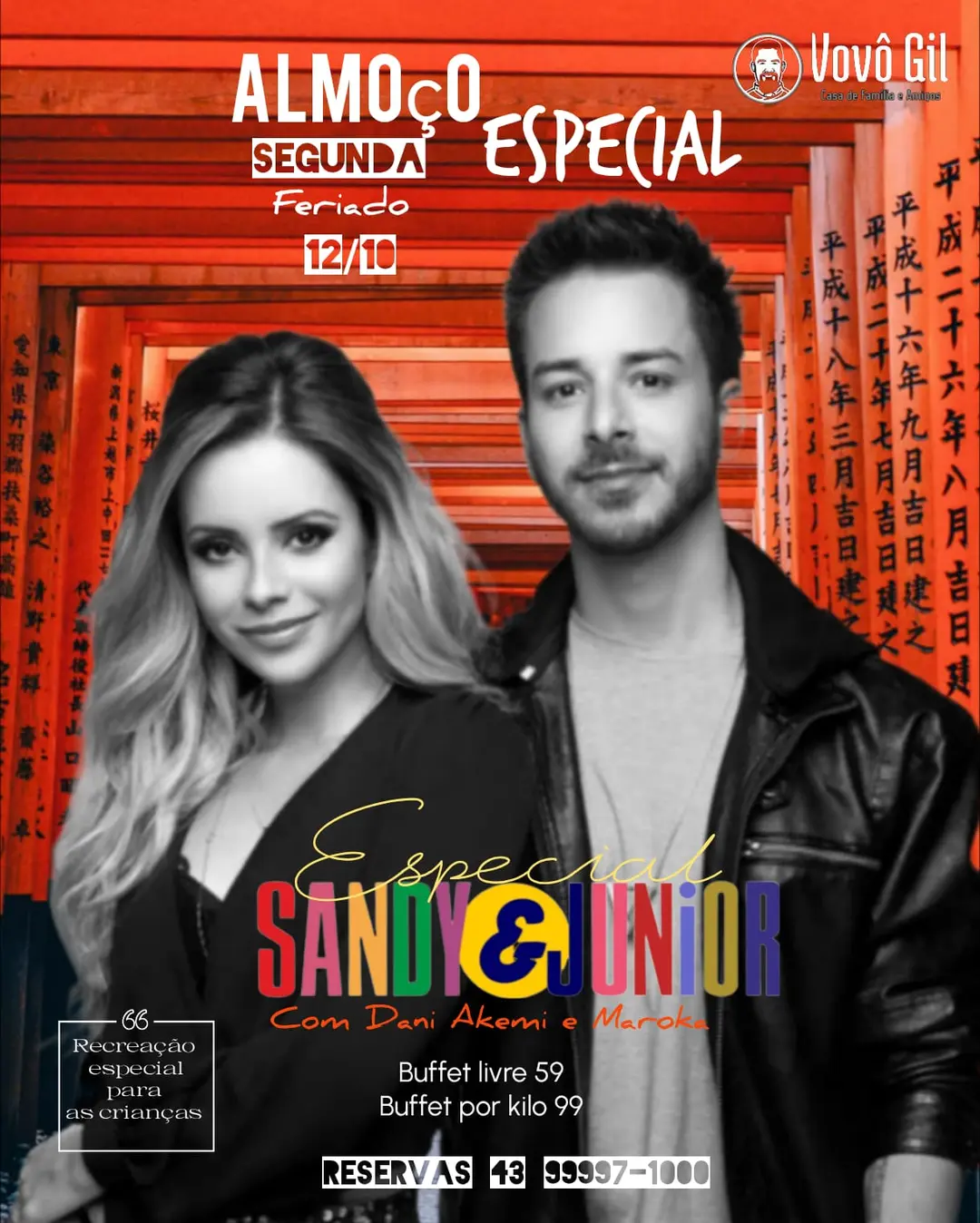 Flyer de Dani Akemi e Maroka