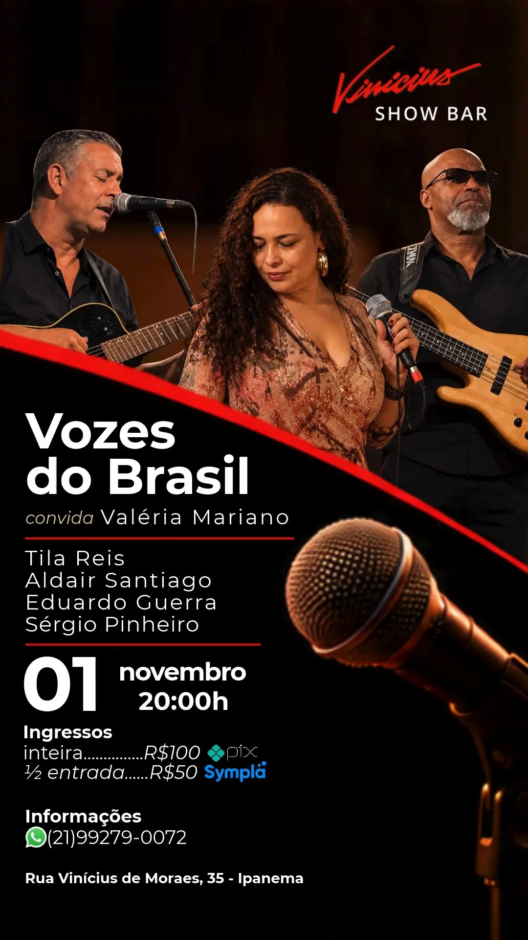 Flyer de Valéria Mariano