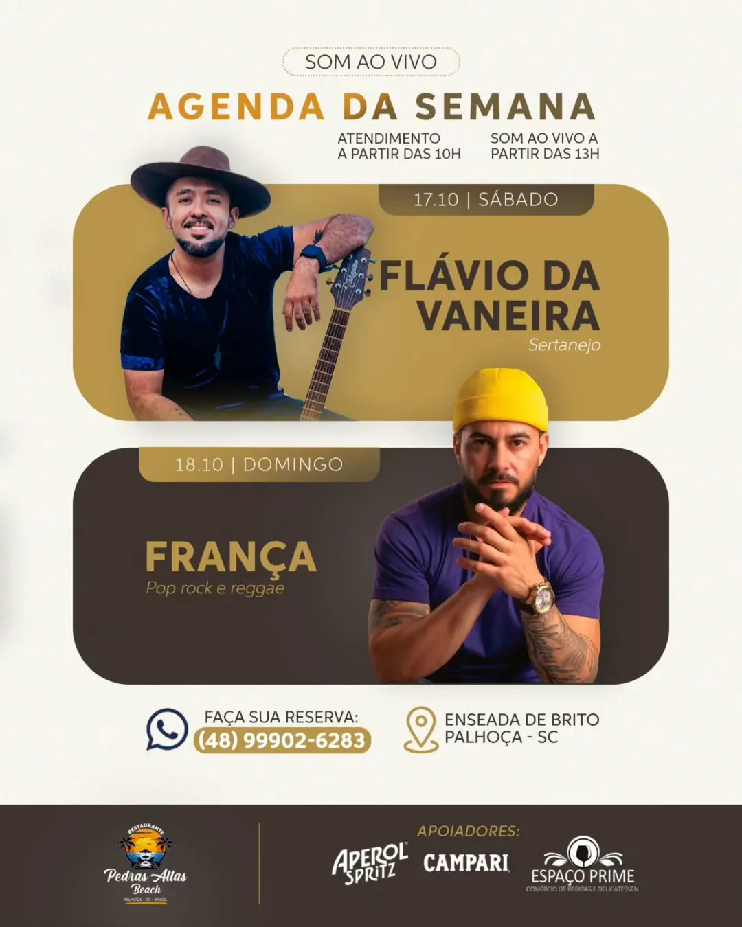 Flyer de Flávio DaVaneira