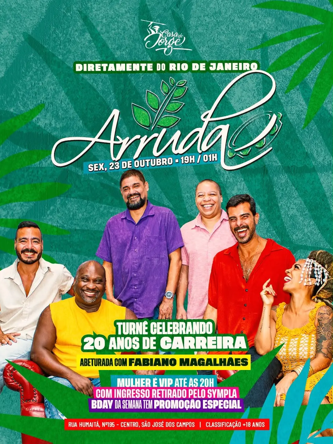 Flyer de Arruda e Fabiano Magalhães