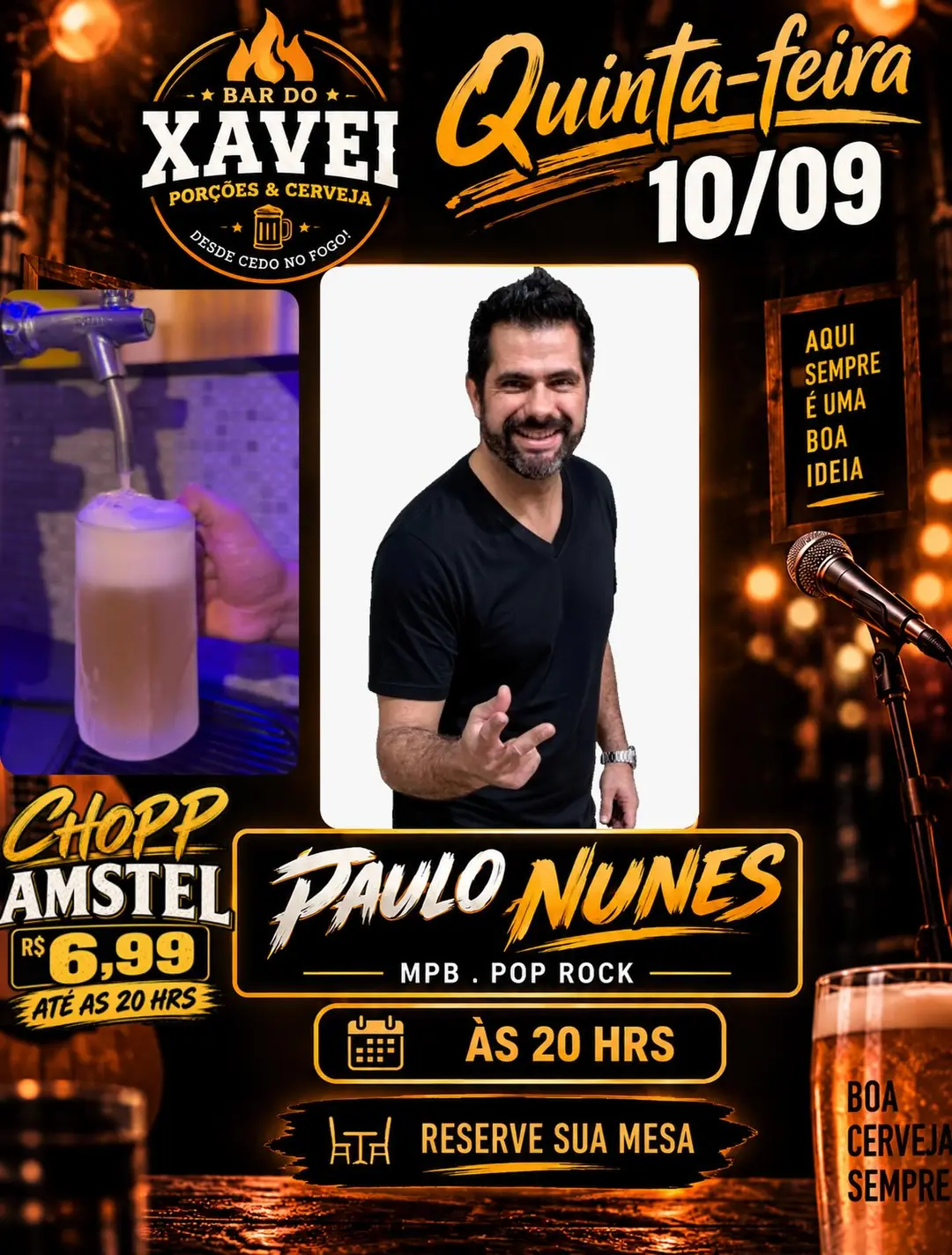 Flyer de Paulo Nunes