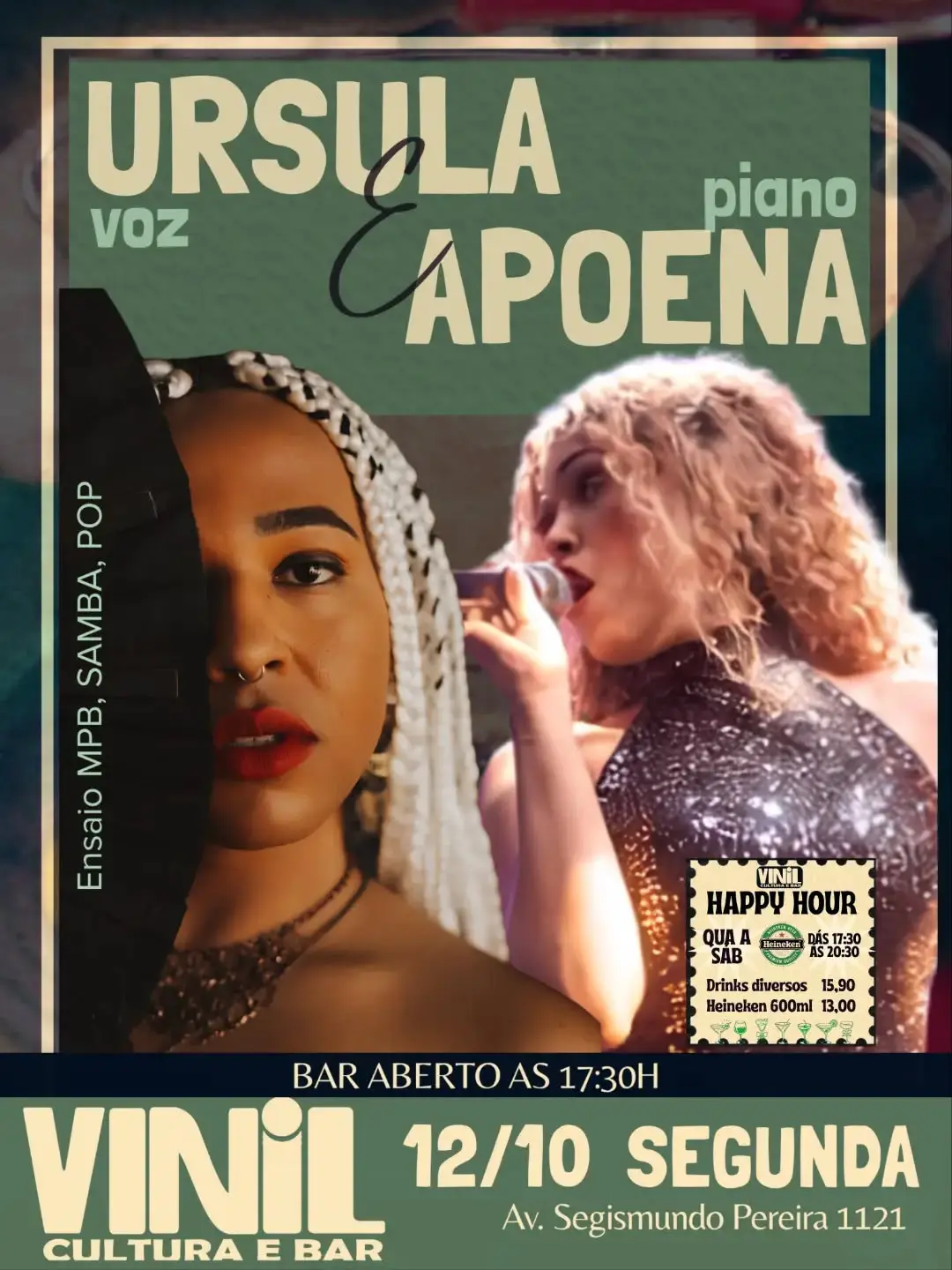 Flyer de Úrsula e Apoena