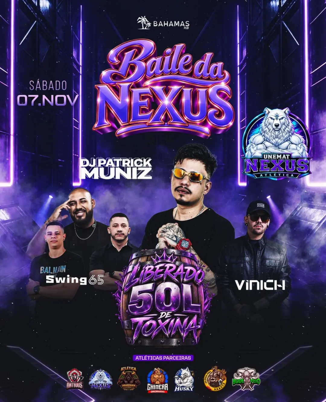 Flyer de Patrick Muniz