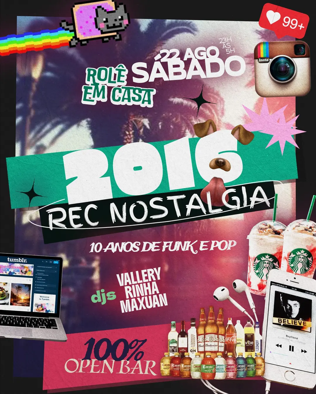 Flyer de Vallery, Rinha e Maxuan