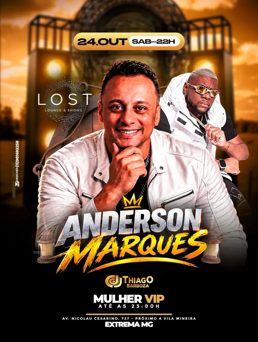 Flyer de ANDERSON MARQUES e Thiago Barboza