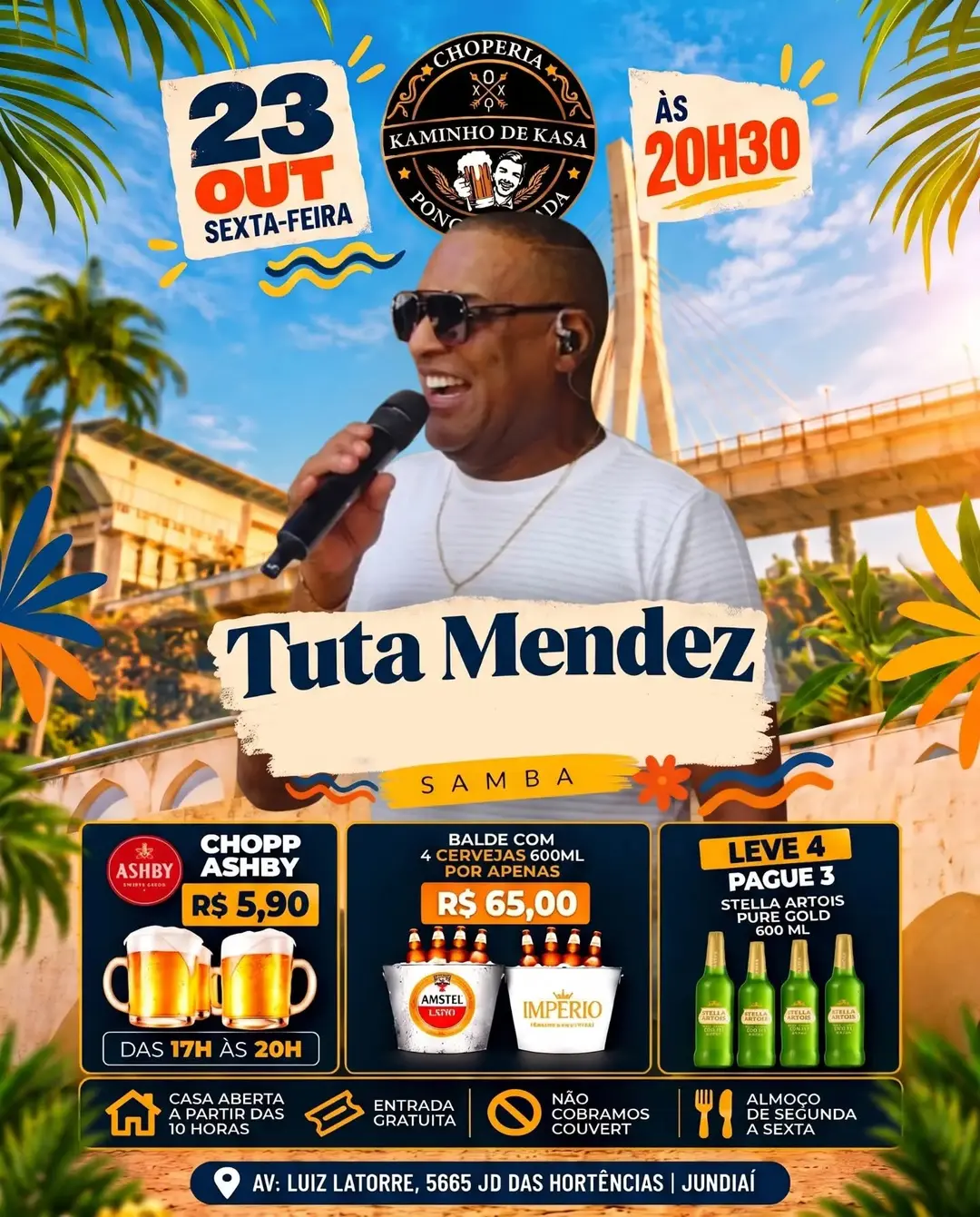 Flyer de Tuta Mendez e Tutamend