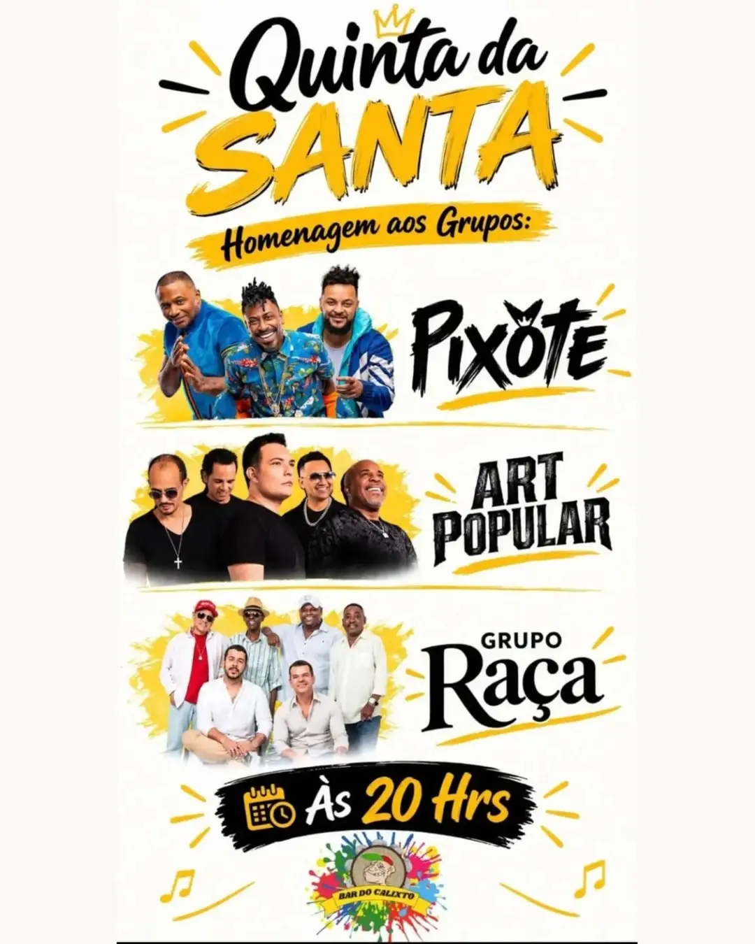 Flyer de Grupo Raça