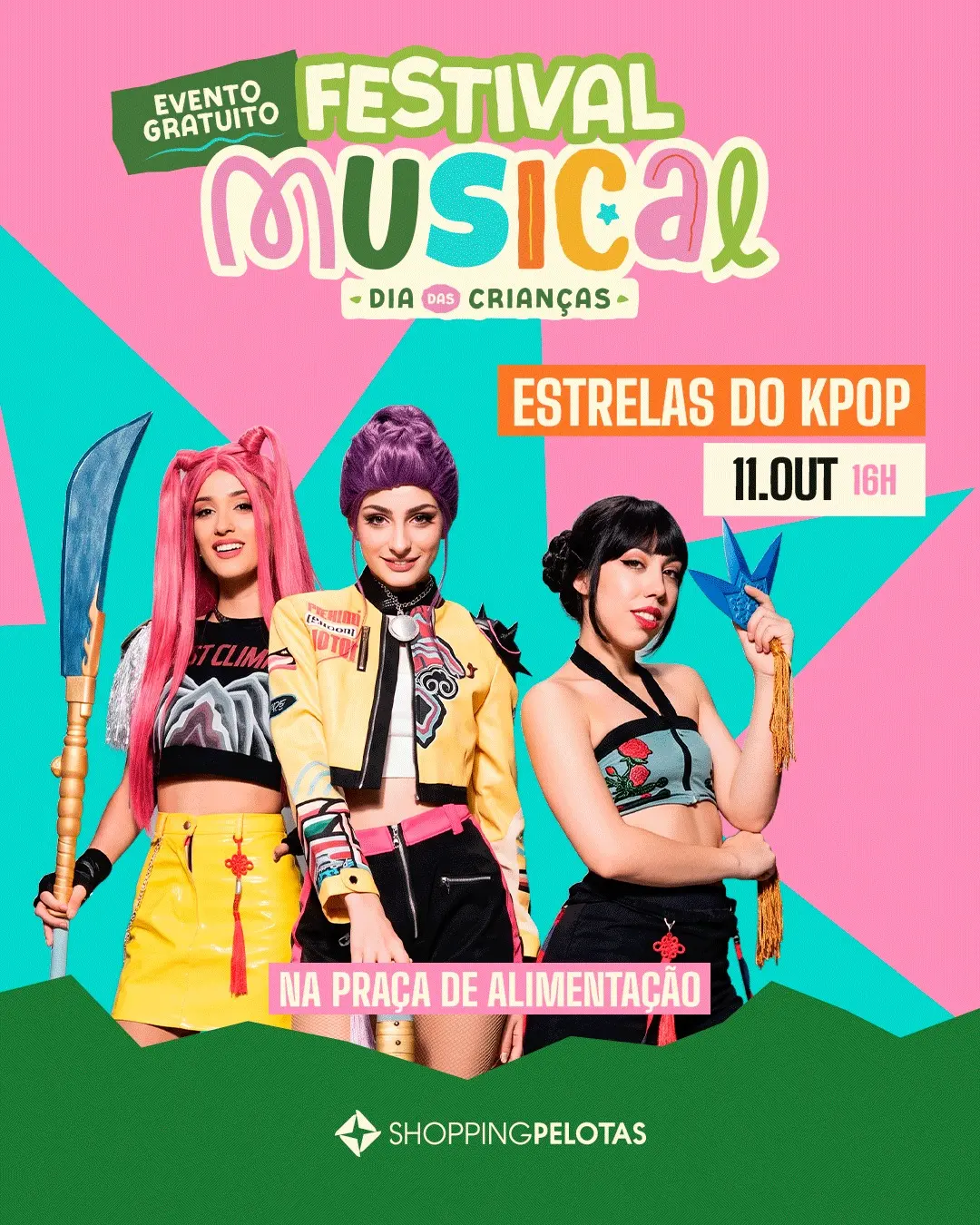 Flyer de Estrelas do K-Pop