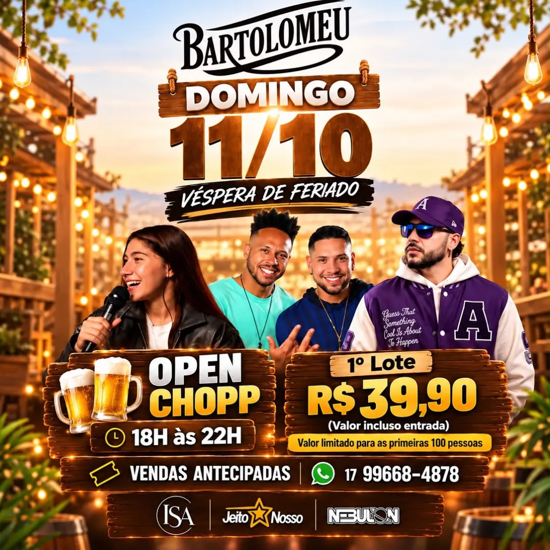 Flyer de Nebulon, Isa e Jeito Nosso
