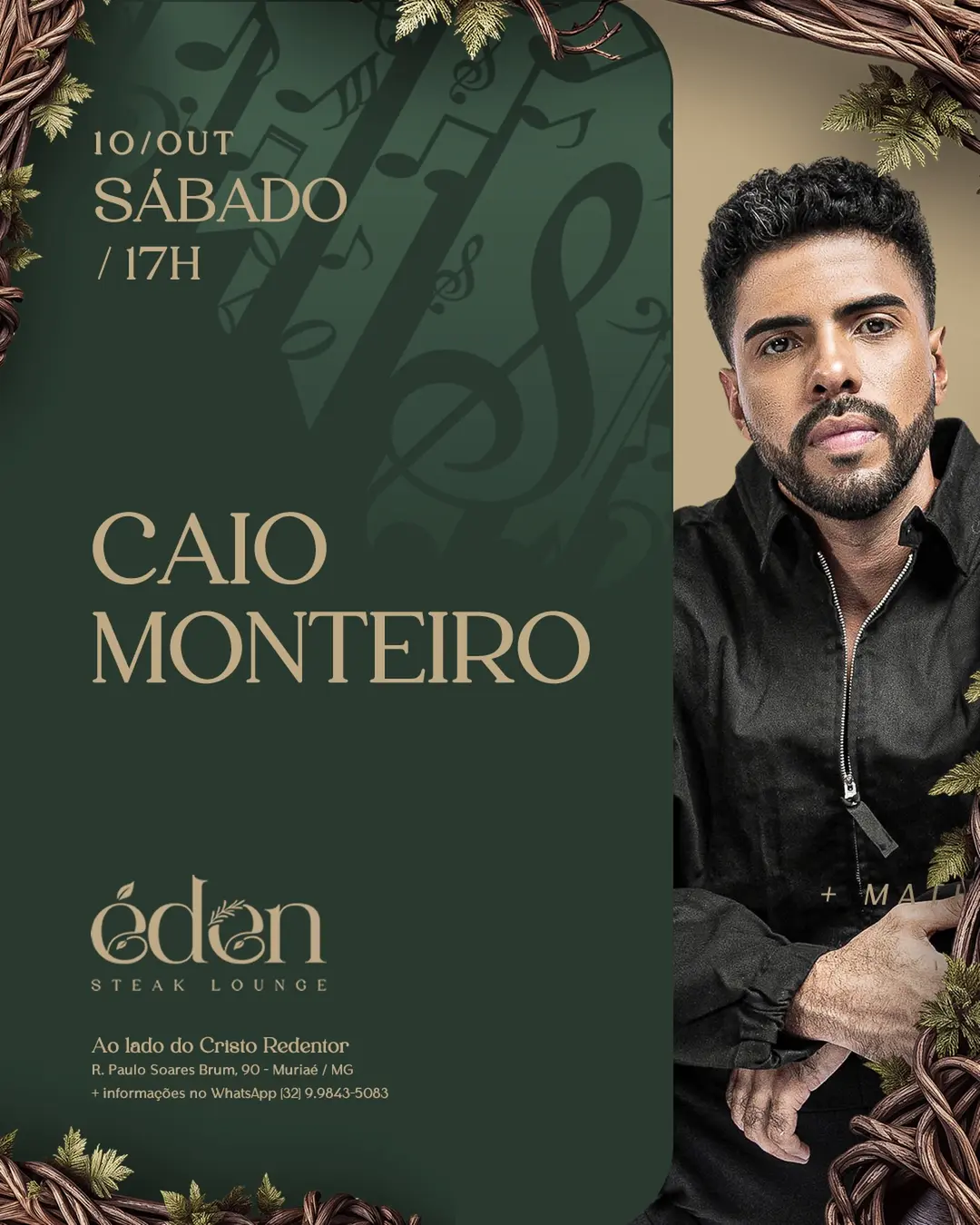 Flyer de Caio Monteiro