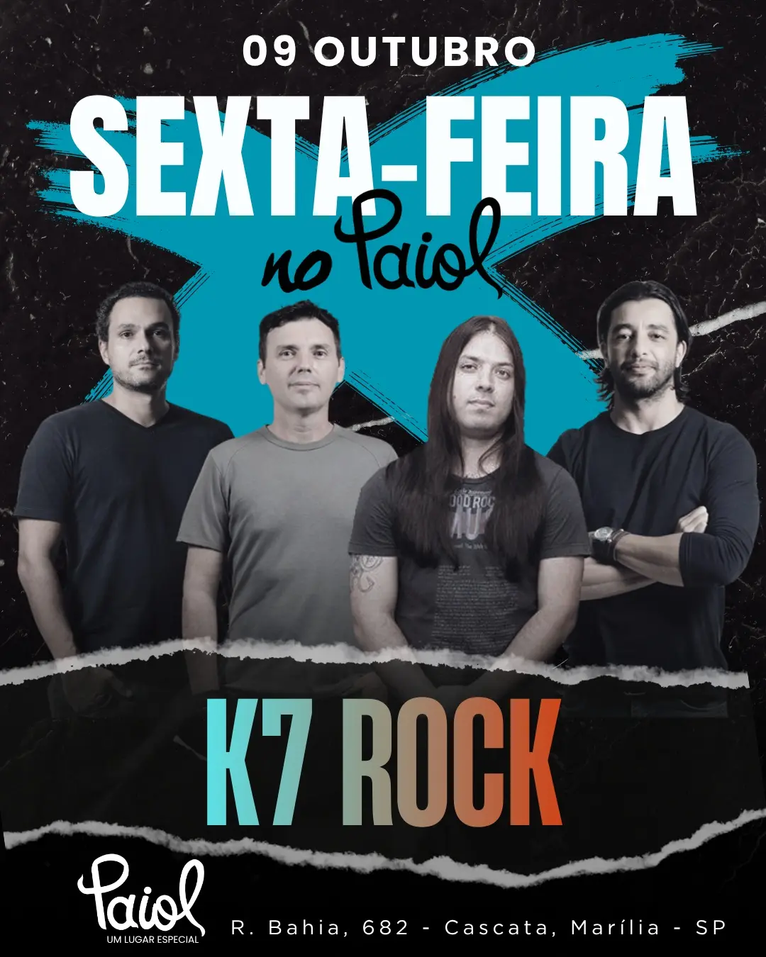 Flyer de K7 Rock