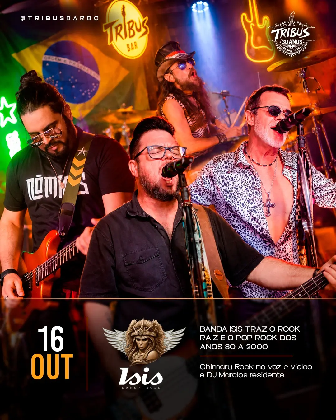 Flyer de Banda Ísis