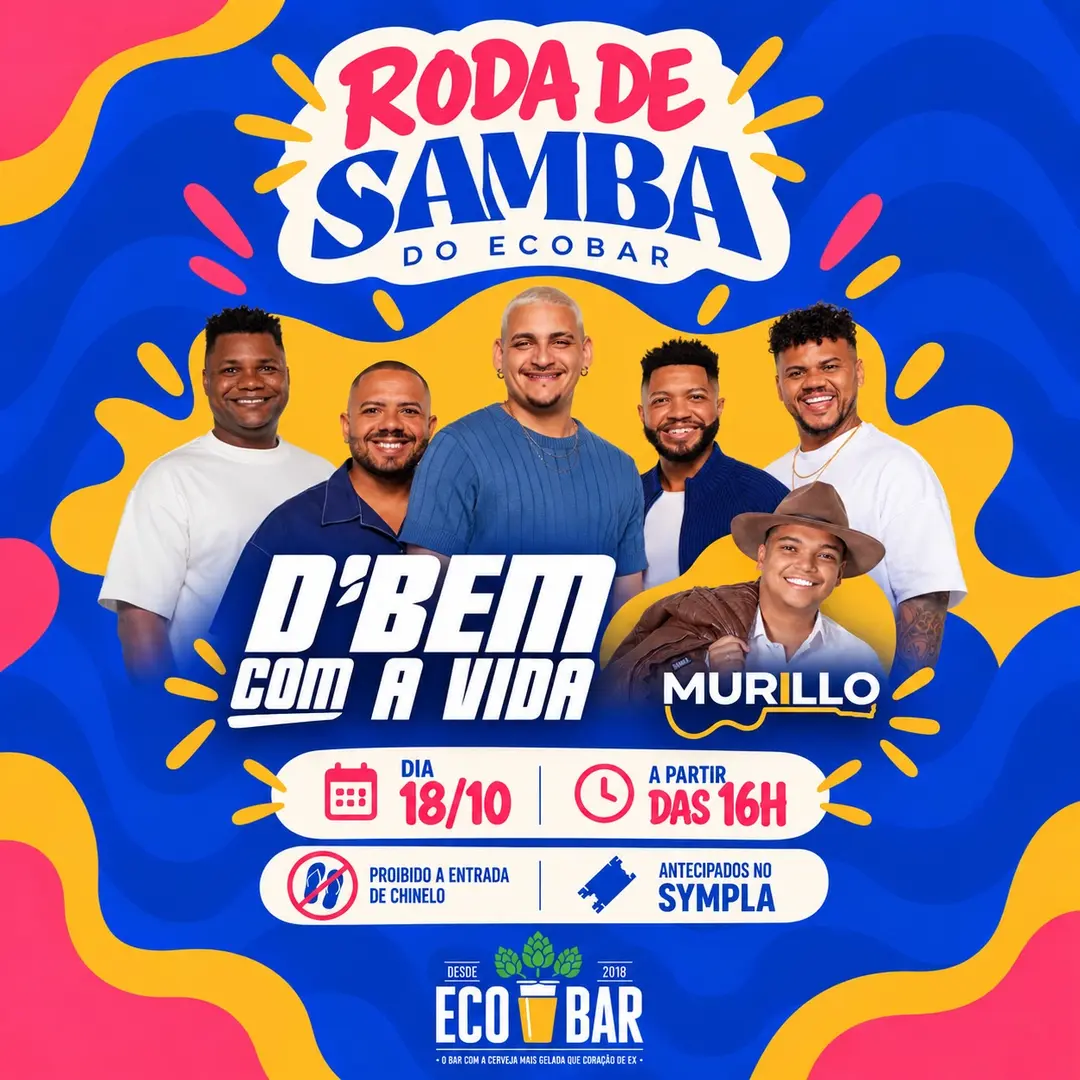 Flyer de Murillo e D’Bem Com a Vida