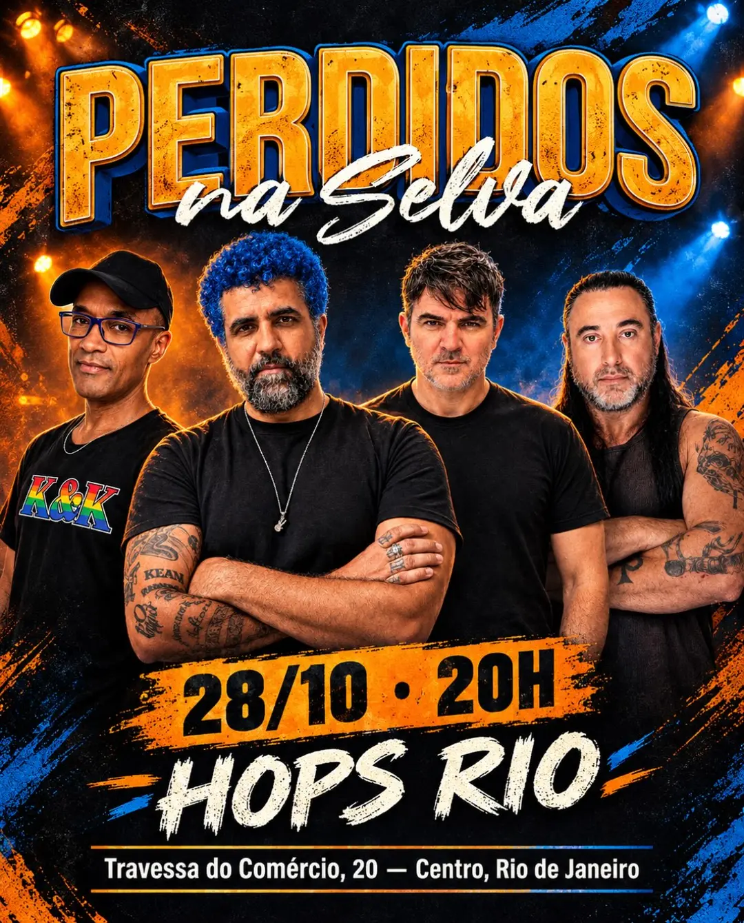 Flyer de Perdidos na Selva
