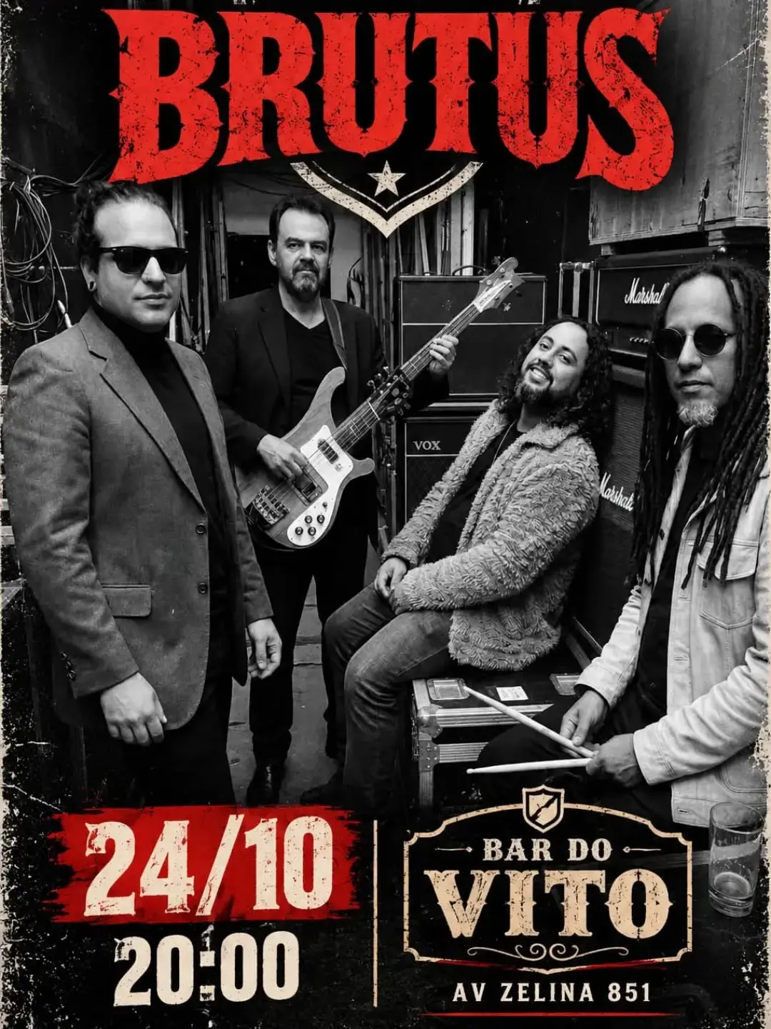 Flyer de Banda Brutus