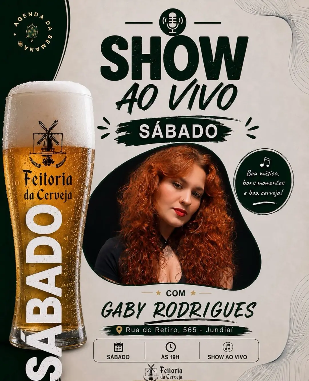Flyer de Gaby Rodrigues