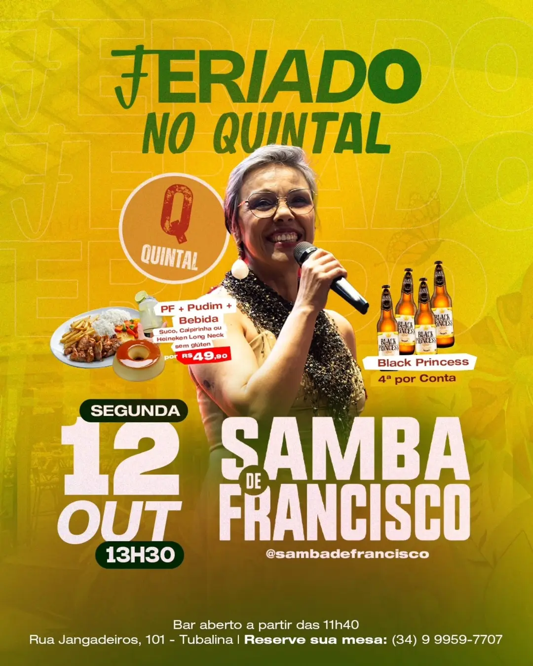 Flyer de Samba de Francisco