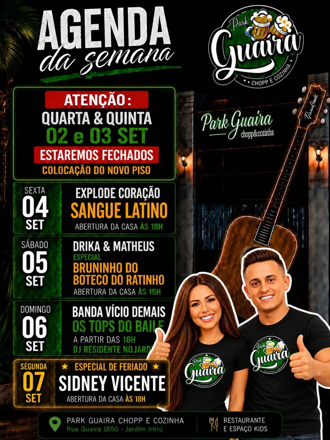 Flyer de Banda Vício Demais e Os Tops do Baile