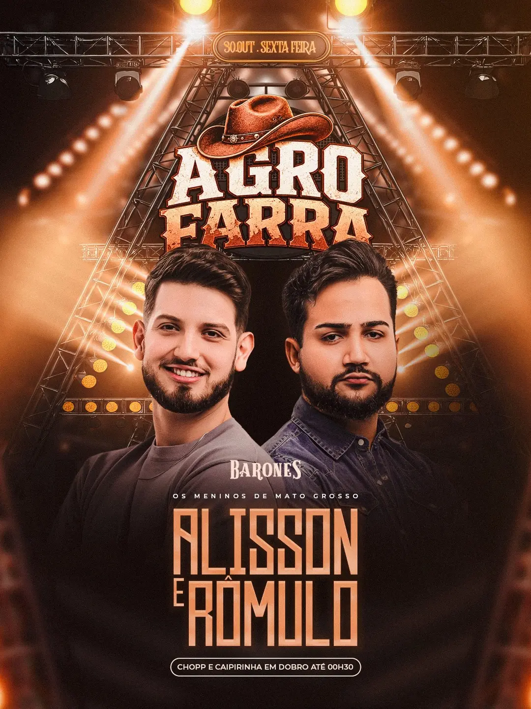 Flyer de Alisson & Rômulo