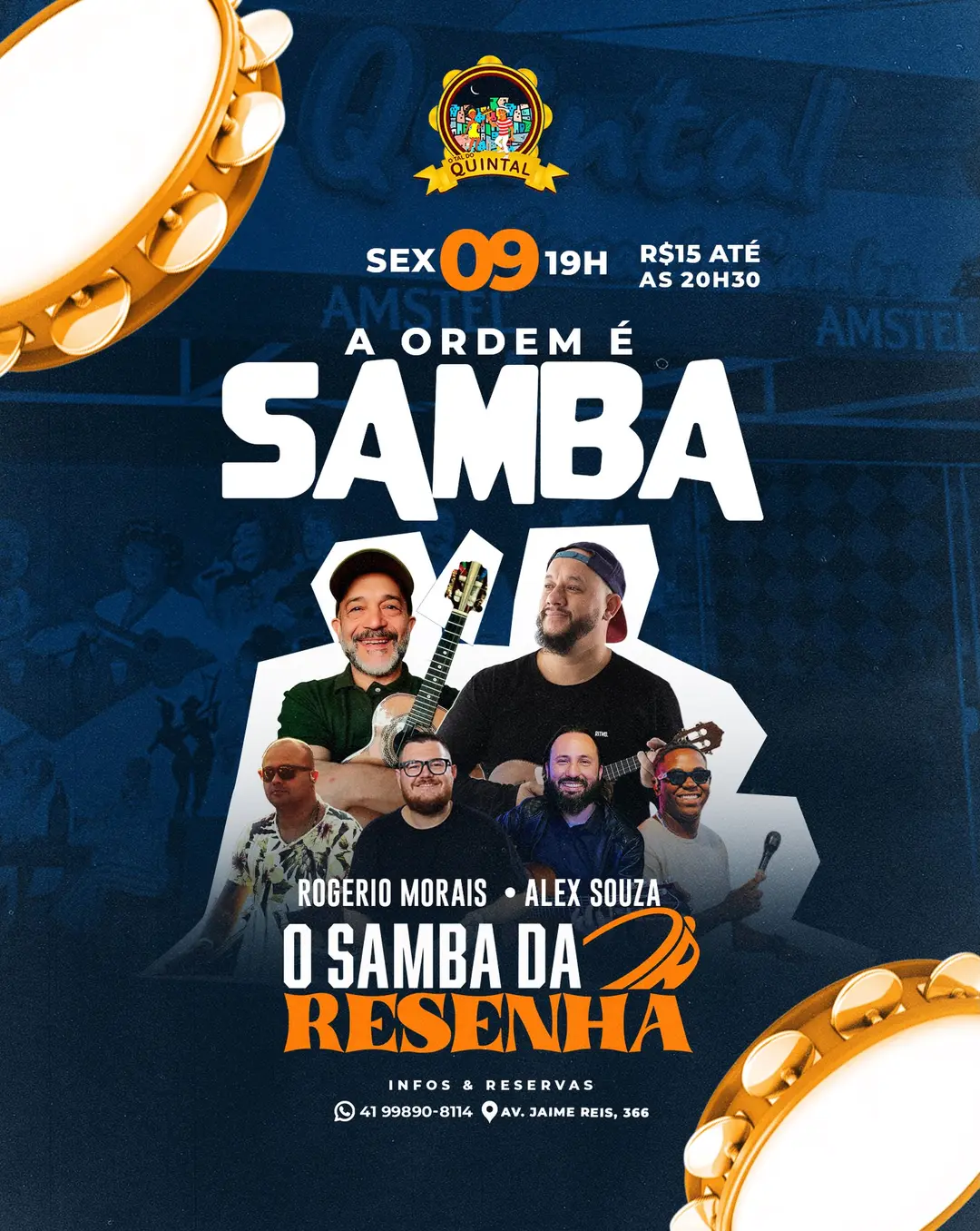 Flyer de Samba da Resenha