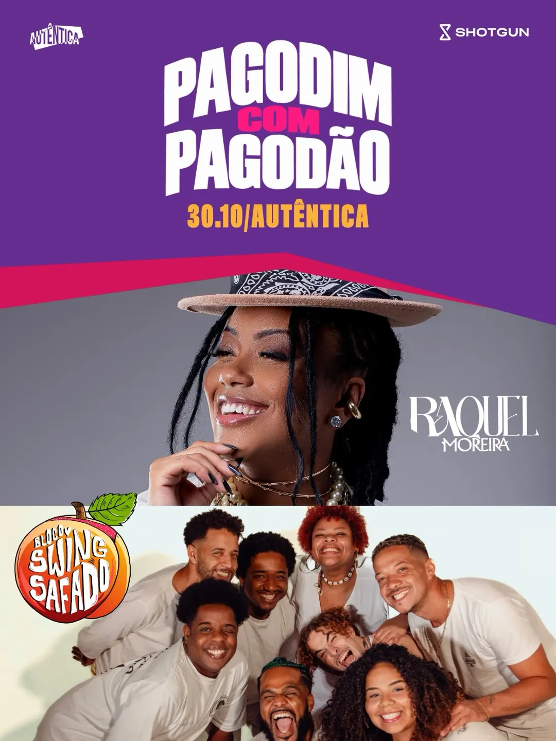Flyer de Raquel Moreira e Swing Safado